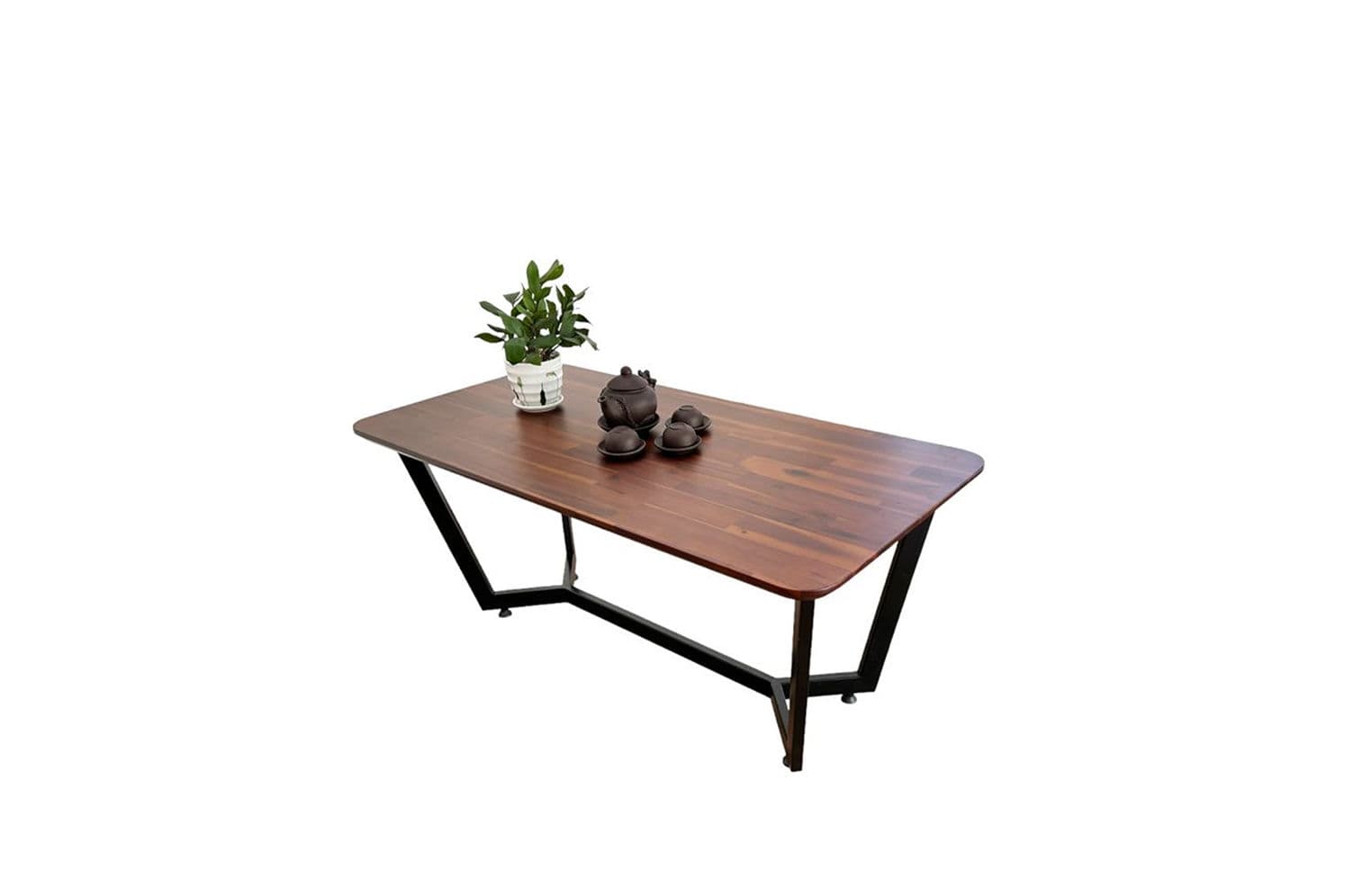 Hình ảnh sản phẩm Bàn mặt gỗ tràm chân sắt cho thuê